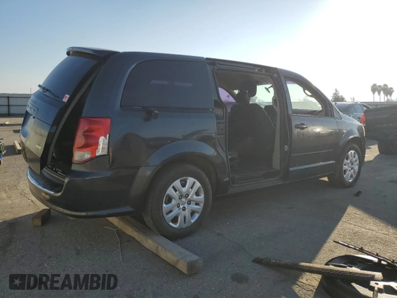 2014 Dodge Grand Caravan SE with VIN 2C4RDGBG9ER379916, listed as a Copart auction lot 47130695 with Not Provided miles and Salvage Title. Bid and sale history available at DreamBid. Image 3.