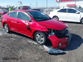 2019 Hyundai Elantra SEL with VIN 5NPD84LF6KH448542, listed as a IAAI auction lot 41661274 with 86,870 mi miles. Bid and sale history available at carsss.com. Image 1.