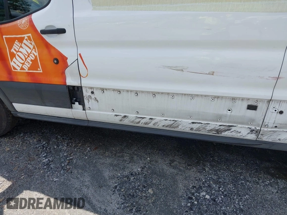 2021 Ford Transit Cargo with VIN 1FTBR1Y83MKA76305, listed as a IAAI auction lot 42240276 with 75,256 mi miles and . Bid and sale history available at DreamBid. Image 6.
