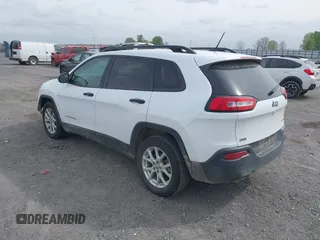 2017 Jeep Cherokee Sport z VIN 1C4PJLAB1HW640613, wystawiony jako IAAI lot #41930511 z przebiegiem 101 154 mil mil oraz . Historia ofert i sprzedaży dostępna na DreamBid. Obrazek 3.