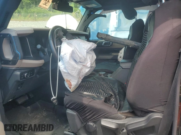2023 Ford Bronco с VIN 1FMDE5CP6PLB39952, выставлен на аукционе Copart как лот 58895675 с пробегом 29 944 миль миль и Списание • Salvage title. История ставок и продаж доступна на DreamBid. Изображение 7.