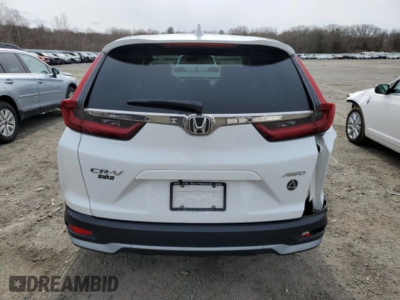 2020 Honda CR-V EX with VIN 2HKRW2H59LH677234, listed as a Copart auction lot 50617935 with 61,447 mi miles and Salvage Title. Bid and sale history available at carsss.com. Image 6.