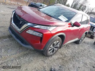 2021 Nissan Rogue SV with VIN 5N1AT3BA8MC683228, listed as a IAAI auction lot 41170679 with 75,182 mi miles. Bid and sale history available at carsss.com. Image 2.