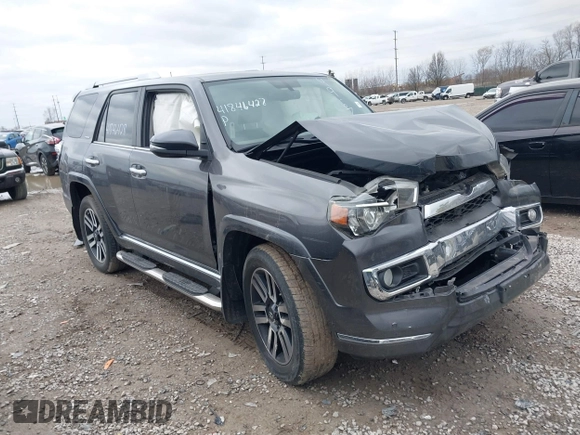 2018 Toyota 4Runner SR5 with VIN JTEBU5JRXJ5496738, listed as a IAAI auction lot 41846428 with 143,870 mi miles. Bid and sale history available at carsss.com. Image 1.