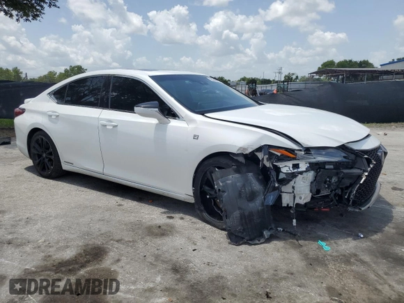 2022 Lexus ES 300h F Sport with VIN 58AGA1C15NU024210, listed as a Copart auction lot 60349895 with 134,663 mi miles and Salvage title. Bid and sale history available at DreamBid. Image 4.