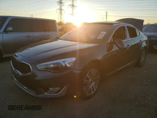 2015 Kia Cadenza Premium with VIN KNALN4D75F5193364, listed as a Copart auction lot 80138984 with 61,361 mi miles and Salvage Title. Bid and sale history available at carsss.com. Image 1.