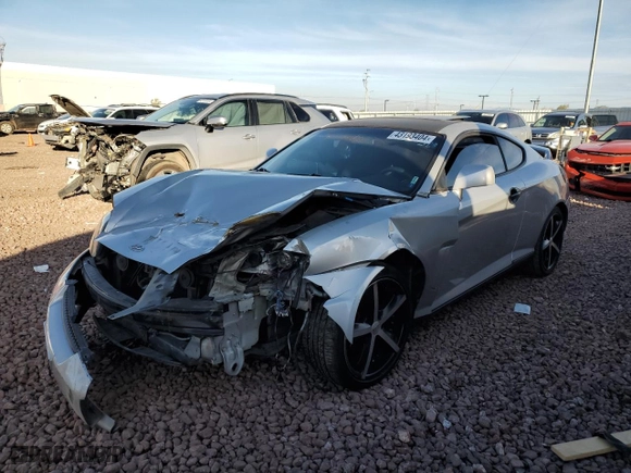2004 Hyundai Tiburon GT with VIN KMHHN65F44U130202, listed as a Copart auction lot 43193404 with 207,694 mi miles and Salvage Title. Bid and sale history available at carsss.com. Image 1.