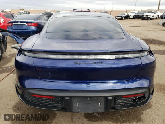 2023 Porsche Taycan GTS with VIN WP0AD2Y16PSA47648, listed as a Copart auction lot 75741743 with 7,443 mi miles and . Bid and sale history available at DreamBid. Image 6.