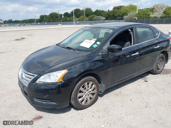 2014 Nissan Sentra SV with VIN 3N1AB7AP6EL619573, listed as a IAAI auction lot 41787844 with 155,569 mi miles. Bid and sale history available at carsss.com. Image 17.
