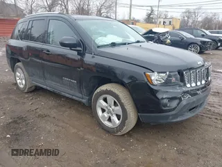2017 Jeep Compass High Altitude with VIN 1C4NJCEA4HD207095, listed as a IAAI auction lot 41695894 with 102,414 mi miles. Bid and sale history available at carsss.com. Image 1.