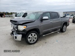 2016 Toyota Tundra Platinum z VIN 5TFGW5F1XGX202792, wystawiony jako Copart lot #88989585 z przebiegiem 59 422 mil mil oraz Szkoda całkowita • Salvage title. Historia ofert i sprzedaży dostępna na DreamBid. Obrazek 1.