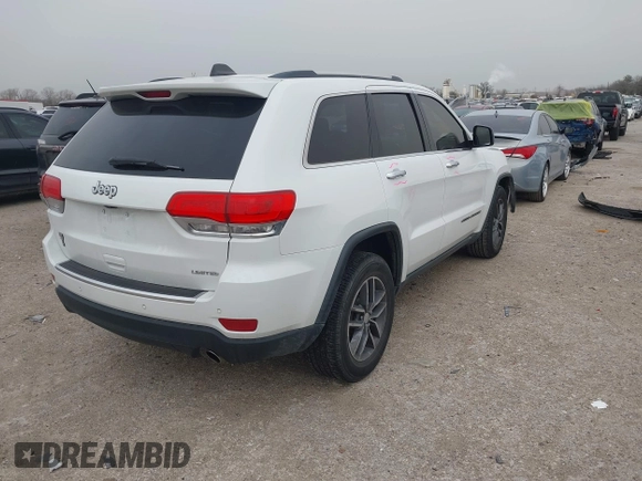 2017 Jeep Grand Cherokee Limited with VIN 1C4RJEBG7HC696166, listed as a IAAI auction lot 41712752 with 88,162 mi miles. Bid and sale history available at carsss.com. Image 4.