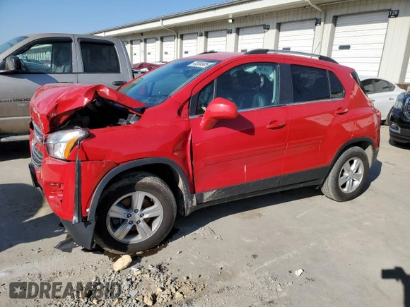 2015 Chevrolet Trax LT with VIN KL7CJRSB1FB118680, listed as a Copart auction lot 48504905 with 45,717 mi miles and Salvage Title. Bid and sale history available at carsss.com. Image 1.