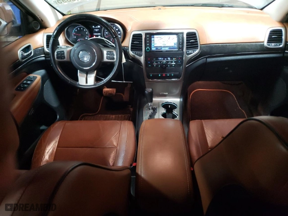 2012 Jeep Grand Cherokee Overland with VIN 1C4RJFCG0CC248462, listed as a Copart auction lot 46648895 with 99,479 mi miles and Salvage Title. Bid and sale history available at carsss.com. Image 8.