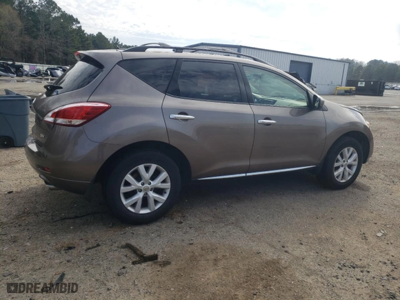 2012 Nissan Murano S with VIN JN8AZ1MU3CW103738, listed as a Copart auction lot 45123245 with 206,387 mi miles and Salvage Title. Bid and sale history available at carsss.com. Image 3.