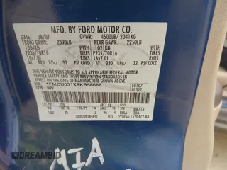 2008 Ford Escape XLT z VIN 1FMCU031X8KB58668, wystawiony jako IAAI lot #42522146 z przebiegiem 244 528 mil mil oraz . Historia ofert i sprzedaży dostępna na DreamBid. Obrazek 9.
