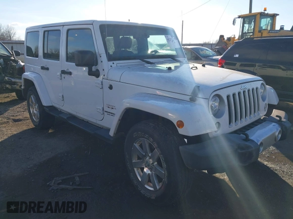 2017 Jeep Wrangler Unlimited Sahara with VIN 1C4BJWEG0HL587163, listed as a IAAI auction lot 41252399 with 84,983 mi miles. Bid and sale history available at carsss.com. Image 1.