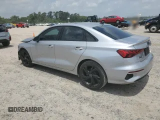 2023 Audi A3 Premium with VIN WAUAUDGY5PA114749, listed as a Copart auction lot 55321875 with 35,087 mi miles and Salvage Title. Bid and sale history available at DreamBid. Image 2.