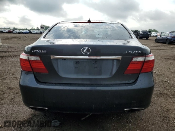 2008 Lexus LS 460 with VIN JTHBL46FX85054681, listed as a Copart auction lot 61207375 with 174,753 mi miles and Salvage title. Bid and sale history available at DreamBid. Image 6.