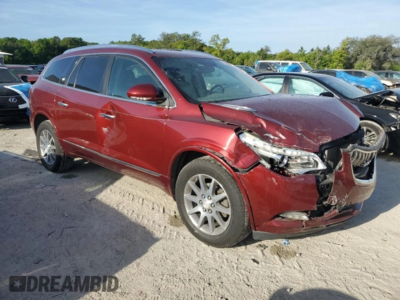 2017 Buick Enclave Leather with VIN 5GAKRBKDXHJ264392, listed as a Copart auction lot 51998025 with 181,689 mi miles and Salvage Title. Bid and sale history available at DreamBid. Image 4.