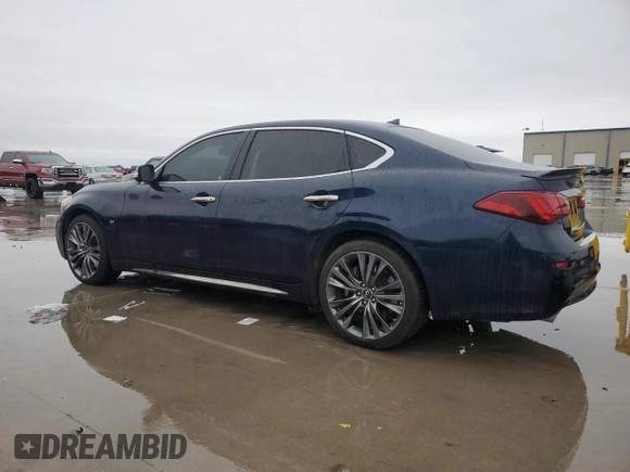 2018 Infiniti Q70 Luxe z VIN JN1BY1PP9JM330548, wystawiony jako Copart lot #53406435 z przebiegiem 73 985 mil mil oraz Czysty tytuł • Clean title. Historia ofert i sprzedaży dostępna na DreamBid. Obrazek 2.