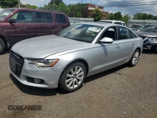 2013 Audi A6 Premium Plus with VIN WAUGGAFC9DN130429, listed as a Copart auction lot 63611005 with 146,580 mi miles and Salvage title. Bid and sale history available at DreamBid. Image 1.