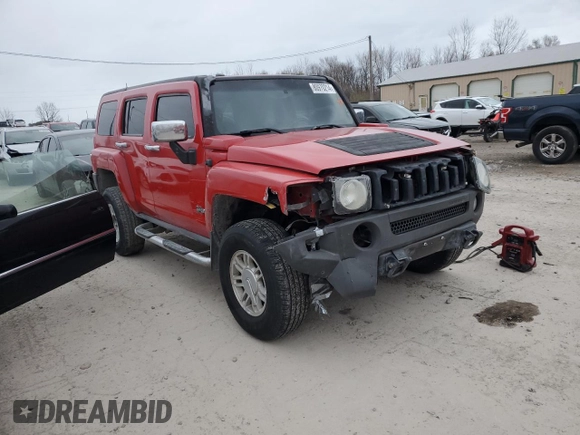 2006 Hummer H3 with VIN 5GTDN136368326659, listed as a Copart auction lot 80970214 with 197,305 mi miles and Salvage Title. Bid and sale history available at DreamBid. Image 4.