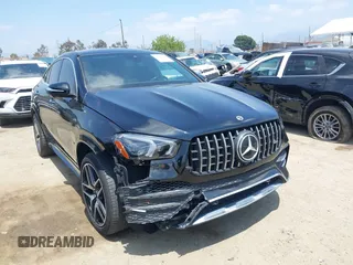 2021 Mercedes-Benz GLE 53 AMG with VIN 4JGFD6BB0MA551895, listed as a IAAI auction lot 42146367 with 71,311 mi miles and . Bid and sale history available at DreamBid. Image 1.