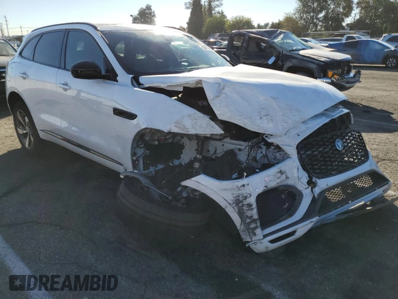2024 Jaguar F-Pace R-Dynamic S with VIN SADCT2EX6RA736099, listed as a Copart auction lot 77834374 with 12,323 mi miles and Salvage title. Bid and sale history available at DreamBid. Image 4.