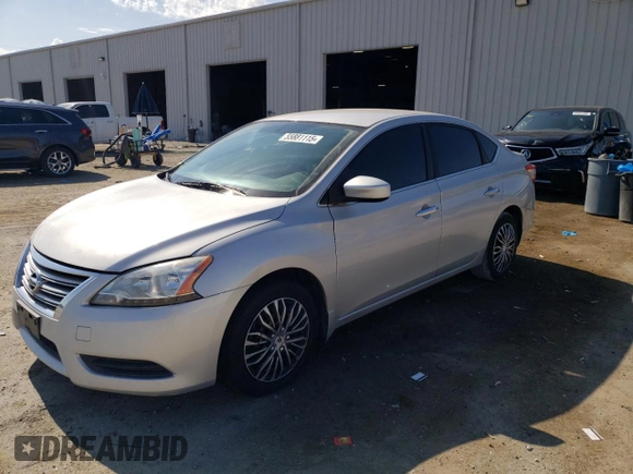 2013 Nissan Sentra SV with VIN 1N4AB7AP1DN908166, listed as a Copart auction lot 55881115 with 129,636 mi miles and Clean Title. Bid and sale history available at DreamBid. Image 1.