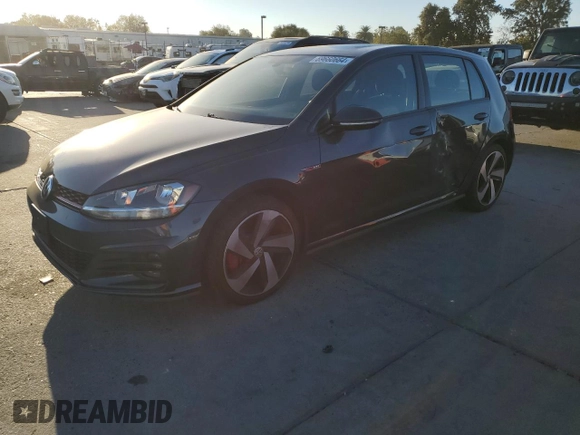 2020 Volkswagen GTI S with VIN 3VW6T7AU7LM001611, listed as a Copart auction lot 69660664 with 70,767 mi miles and Salvage Title. Bid and sale history available at DreamBid. Image 1.