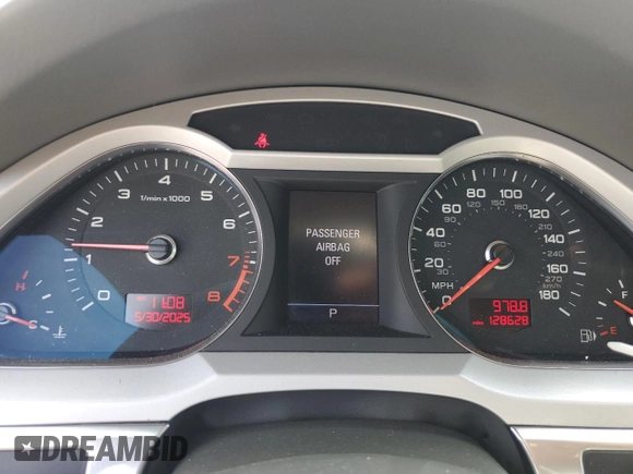 2010 Audi A6 Premium Plus with VIN WAUFGAFB5AN037275, listed as a Copart auction lot 58584415 with 128,628 mi miles and Salvage title. Bid and sale history available at DreamBid. Image 9.