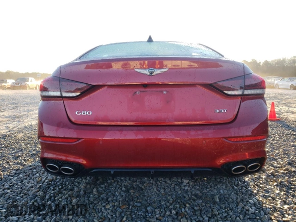 2020 Genesis G80 3.3T Sport with VIN KMTFN4JB1LU339187, listed as a Copart auction lot 46879915 with 37,124 mi miles and Salvage Title. Bid and sale history available at carsss.com. Image 6.