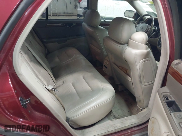 2002 Cadillac DeVille with VIN 1G6KD54Y12U214732, listed as a IAAI auction lot 42018412 with 139,474 mi miles. Bid and sale history available at carsss.com. Image 8.