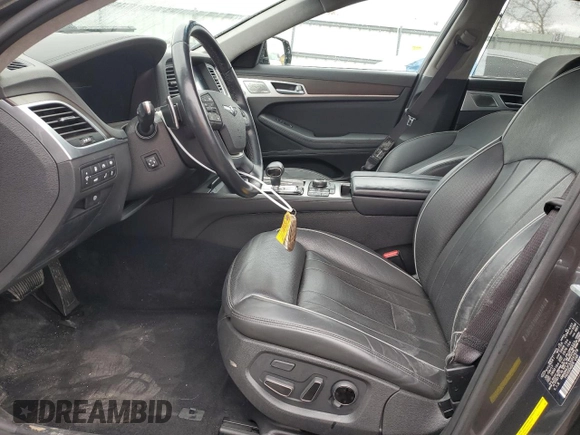 2018 Genesis G80 Ultimate with VIN KMHGN4JF3JU247979, listed as a Copart auction lot 83907914 with 43,951 mi miles and Salvage Title. Bid and sale history available at DreamBid. Image 7.