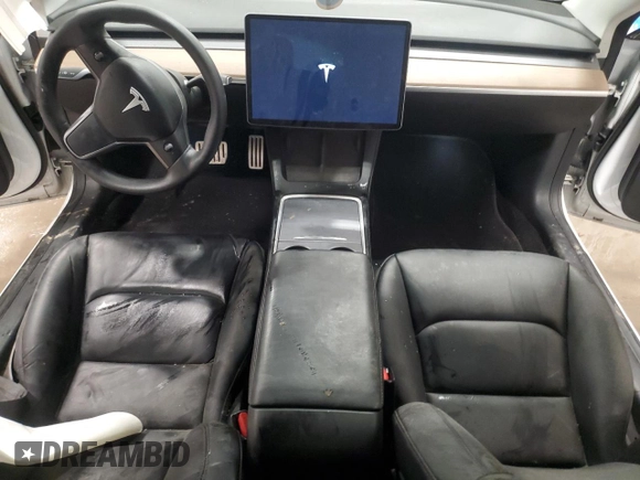 2022 Tesla Model 3 Performance with VIN 5YJ3E1EC8NF200530, listed as a Copart auction lot 43278455 with 50,682 mi miles and Non Repairable. Bid and sale history available at carsss.com. Image 8.
