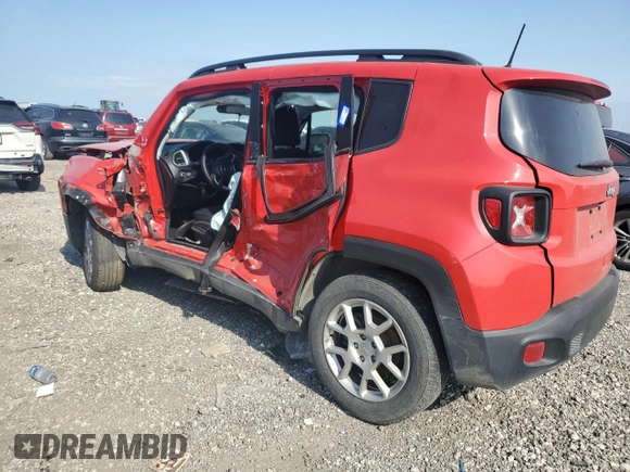 2020 Jeep Renegade Altitude z VIN ZACNJABB9LPL40007, wystawiony jako Copart lot #52416945 z przebiegiem Nie podano mil oraz Szkoda całkowita • Salvage title. Historia ofert i sprzedaży dostępna na DreamBid. Obrazek 2.
