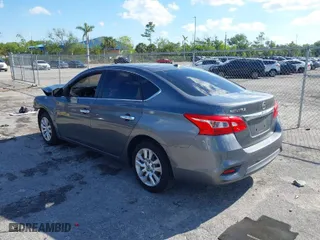 2017 Nissan Sentra SV with VIN 3N1AB7AP3HL642104, listed as a IAAI auction lot 41898136 with 83,495 mi miles. Bid and sale history available at carsss.com. Image 3.