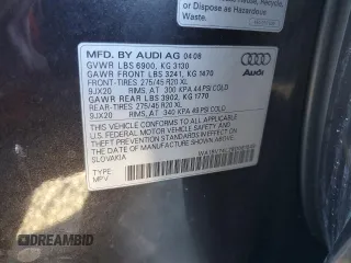 2008 Audi Q7 4.2L Premium with VIN WA1BV74L28D061548, listed as a Copart auction lot 89403945 with 172,076 mi miles and Clean Title. Bid and sale history available at carsss.com. Image 13.