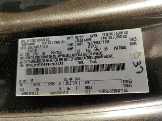 2015 Ford F-150 XLT z VIN 1FTEX1EP6FFC63287, wystawiony jako Copart lot #54207595 z przebiegiem 128 334 mil mil oraz Szkoda całkowita • Salvage title. Historia ofert i sprzedaży dostępna na DreamBid. Obrazek 12.