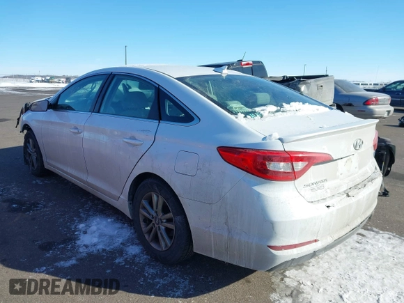 2017 Hyundai Sonata 2.4L with VIN 5NPE24AF4HH451523, listed as a IAAI auction lot 41621196 with 120,703 mi miles. Bid and sale history available at carsss.com. Image 3.