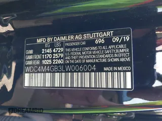 2020 Mercedes-Benz GLB 250 z VIN WDC4M4GB3LW006004, wystawiony jako IAAI lot #41214662 z przebiegiem 46 653 mil mil oraz . Historia ofert i sprzedaży dostępna na DreamBid. Obrazek 9.