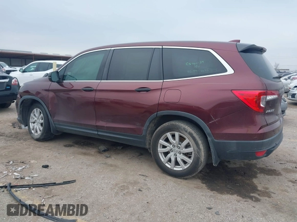 2019 Honda Pilot LX with VIN 5FNYF5H12KB023764, listed as a IAAI auction lot 41589629 with 66,879 mi miles. Bid and sale history available at carsss.com. Image 14.