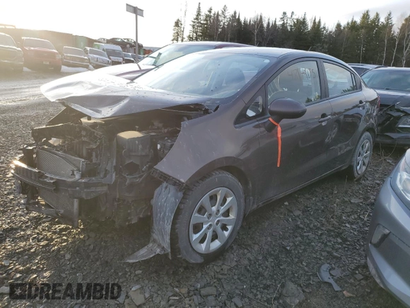 2013 Kia Rio LX with VIN KNADM4A31D6313726, listed as a Copart auction lot 48179155 with 1 mi miles and Salvage Title. Bid and sale history available at carsss.com. Image 1.