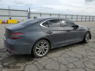 2022 Genesis G70 2.0T with VIN KMTG34TA3NU099626, listed as a Copart auction lot 42889194 with 24,212 mi miles. Bid and sale history available at carsss.com. Image 3.