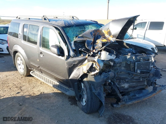 2012 Nissan Pathfinder LE with VIN 5N1AR1NN8CC621263, listed as a IAAI auction lot 40832679 with 1 mi miles. Bid and sale history available at carsss.com. Image 1.