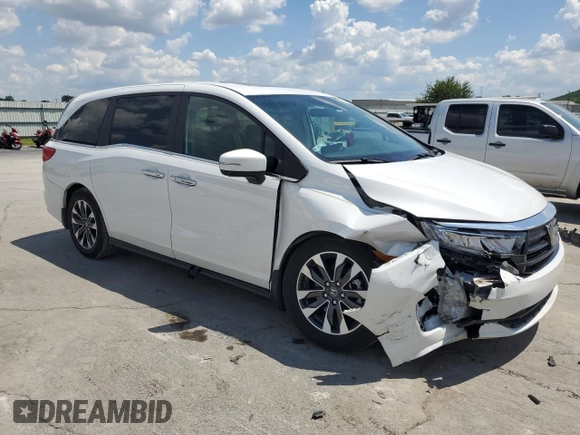 2024 Honda Odyssey EX-L с VIN 5FNRL6H62RB034417, выставлен на аукционе Copart как лот 56481825 с пробегом 13 454 миль миль и Списание • Salvage title. История ставок и продаж доступна на DreamBid. Изображение 4.