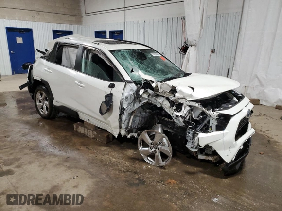 2021 Toyota RAV4 Hybrid LE with VIN 4T3B6RFV4MU025662, listed as a Copart auction lot 50709265 with 19,210 mi miles and Salvage Title. Bid and sale history available at carsss.com. Image 4.
