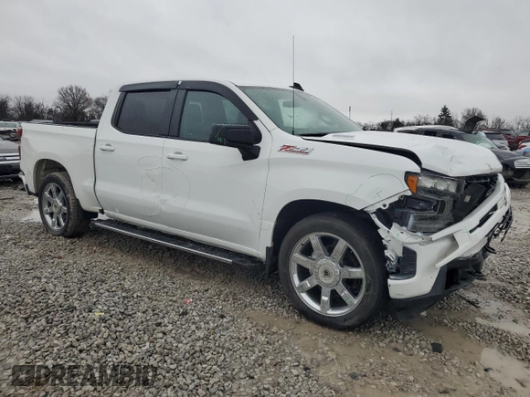 2021 Chevrolet Silverado 1500 RST with VIN 1GCUYEET3MZ437972, listed as a Copart auction lot 54876165 with 64,978 mi miles and Salvage Title. Bid and sale history available at carsss.com. Image 4.