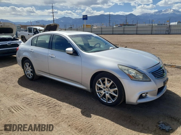 2010 Infiniti G37 x with VIN JN1CV6AR4AM251969, listed as a Copart auction lot 48585135 with 153,183 mi miles and Salvage Title. Bid and sale history available at carsss.com. Image 4.